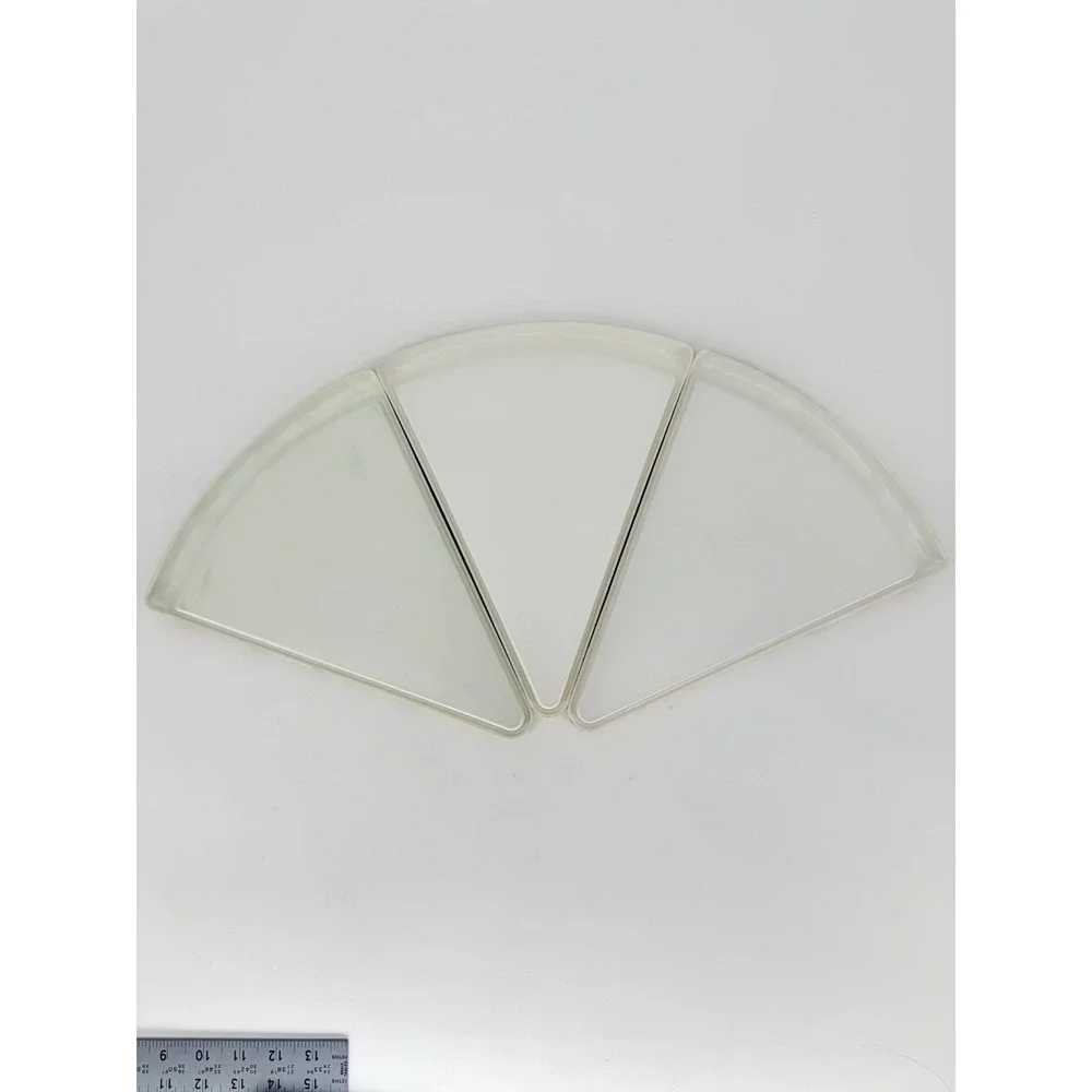 Deborah Mallow Pizza Slice Plates Set of 3 Melamine Singing Veggies Vintage